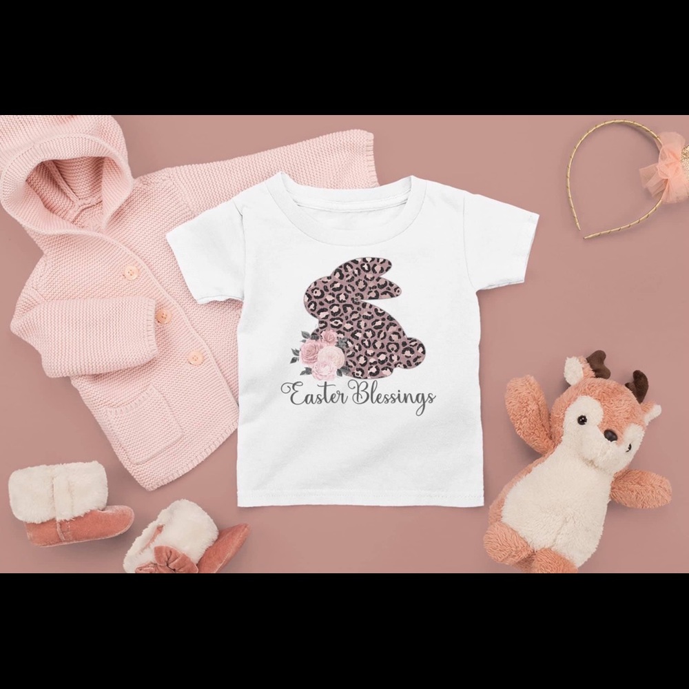 Kids Easter Blessings White Tshirt